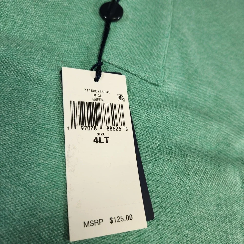 Polo‎ Ralph Lauren Shirt Men 4XLT Mesh Classic Green NEW Luxury Wealth Cotton
